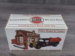 1930’s Clark Super Gas Model A Tanker Coin Bank, 1/25, Limited Edition, No. 1, SpecCast, Liberty Classics
