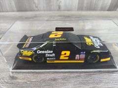 Rusty Wallace #2 Miller Genuine Draft Ford Thunderbird Stock Car Bank, 1/24, 1995 Limited Edition, Action