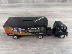 Dennis Setzer #59 Alliance Racing Team 1930 Chevy Tractor Trailer Bank, 8 1/2” Long, 1 Of 1500, #2 In A Series, Ertl