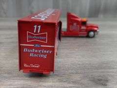 Bill Elliot #11 Budweiser Racing Team Transporter, 1/64, Limited Edition, #1907/3000, Certificate Of Authenticity, Action Racing Collectables