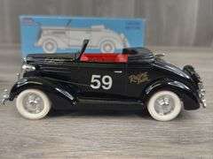 Dennis Setzer #59 Alliance Racing Team 1937 Chevy Cabriolet Bank, 1/25, Limited Edition, Certified #49/1250, SpecCast, Liberty Classics