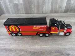McDonald’s Racing Team Kenworth Tractor Trailer, 22 1/2” Long, Series I, 1 Of 288, Buddy L, Buttons Work