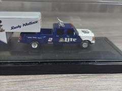 Rusty Wallace #2 Miller Lite Ford Dually W/Show Trailer, 1/64, Limited Edition, 1 Of 3,000, Action