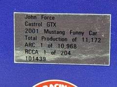 John Force Castrol GTX 2001 Mustang Funny Car, 1/24, Limited Edition, Action