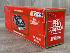 Robert Pressley #54 Manheim Auctions Lumina Stock Car Bank, 1/24, 1994 Limited Edition, 1 Of 2000, Racing Champions