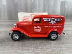Pete & Jake’s Hot Rod Parts 1932 Ford Delivery Van Bank, 1/25, Model Series Issue #3, Ertl, Eastwood Automobilia