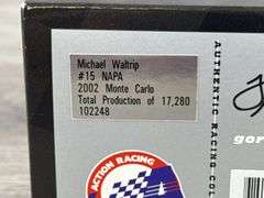 Michael Waltrip #15 NAPA 2002 Monte Carlo Stock Car, 1/24, Limited Edition, Action 10th Anniversary