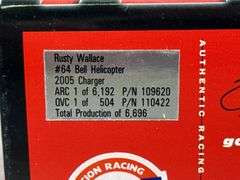 Rusty Wallace #64 Bell Helicopter 2005 Charger Stock Car, 1/24, Limited Edition, 1 Of 6696, Action
