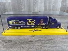 Hut Stricklin #23 Smokin’ Joe’s Racing Team Transporter, 1/64, White Rose Collectibles, Ertl