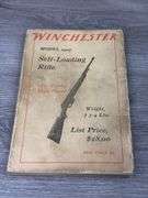 March 1908 Winchester Repeating Arms Co. Catalogue No. 74, Back Cover Not Attached
