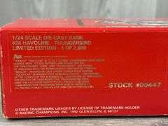 Davey Allison #28 Havoline In Memory Of Davey Ford Thunderbird Stock Car Bank, Limited Edition, #170/2800, Racing Champions
