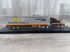 Rusty Wallace #2 Miller Genuine Draft Race Car Transporter, 1/64, 1995 Limited Edition, Racing Collectables Action Platinum Series