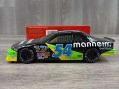 Robert Pressley #54 Manheim Auctions Lumina Stock Car Bank, 1/24, 1994 Limited Edition, Certified #412/500, 1994 My Winston Cup Debut Car, Daytona 500, Racing Champions