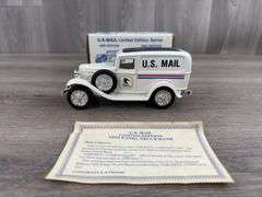 U.S. Mail 1932 Ford Panel Truck Bank, 1/25, 1989 Limited Edition, 3rd Edition, Certificate, Ertl