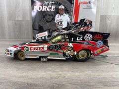 John Force Castrol GTX/11X Champion 2002 Mustang Funny Car W/Fiberglass Body, 1/16, Limited Edition, 1 Of 4248, Action