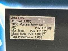 John Force #3 Castrol GTX 2006 Mustang Funny Car, 1/24, Limited Edition, 1 Of 1668, Action