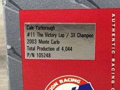Cale Yarborough #11 The Victory Lap/3X Champion 2003 Monte Carlo Stock Car, 1/24, Limited Edition, 1 Of 4044, Action