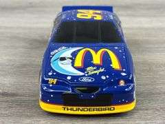 Bill Elliott #94 Mac Tonight Ford Thunderbird Stock Car Bank, 1/24, 1995 Limited Edition, 1 Of 5004, Racing Collectables Action Platinum Series, SkyBox Trading Card