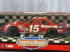 Geoff Bodine #15 Motorcraft Thunderbird Stock Car, 1/18, Collector’s Edition, American Muscle, Ertl