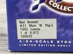 Neil Bennett #31 Mon ‘N’ Pop’s 1992 Lumina Stock Car, 1/24, Limited Edition, 1 Of 6972, Action