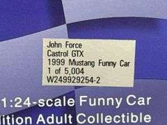 John Force Castrol GTX 1999 Mustang Funny Car, 1/24, Limited Edition, 1 Of 5004, Action