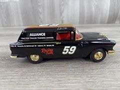 Dennis Setzer #59 Alliance Racing 1955 Chevrolet Delivery Coin Bank, 1/25, #324/1250, Limited Edition, Racing Champions