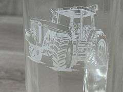 Caterpillar, John Deere Cameco Drinking Glasses & Mugs, Caterpillar Clock-Broken Second Hand, JCB Plate