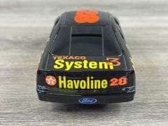 Davey Allison #28 Havoline Thunderbird Stock Car Bank, 1/24, 1993 Collector Series, Racing Champions