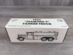 Dennis Setzer #59 Alliance Racing Team 1930 Diamond T Tanker Truck Bank, 1/34, 1994 Fan Club 2nd Annual Meeting, Ertl