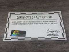 Tony Stewart #20 Home Depot 2000 Pontiac Grand Prix Stock Car, 1/24, Rookie Of The Year, 1 Of 7500, Certificate Of Authenticity, Revell Collection