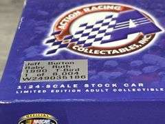 Jeff Burton #8 Baby Ruth 1990 Thunderbird Stock Car, 1/24, Limited Edition, 1 Of 8,004, Action