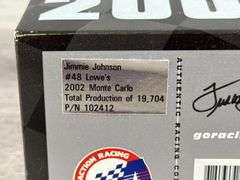 Jimmie Johnson #48 Lowe’s 2002 Monte Carlo Stock Car, 1/24, Limited Edition, Action 10th Anniversary