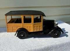 Large old 31 Ford Woody --plastic and tin