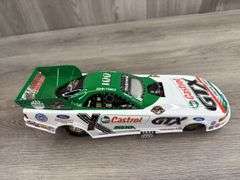 John Force Castrol GTX/100th Win 2002 Mustang Funny Car W/Fiberglass Body, 1/16, Limited Edition, 1 Of 4132, Action 10th Anniversary