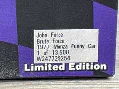 John Force Brute Force 1977 Monza Funny Car, 1/24, Limited Edition, Racing Collectables Action Platinum Series