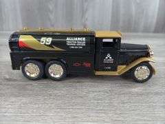 Dennis Setzer #59 Alliance Racing Team 1930 Diamond T Tanker Truck Bank, 1/34, 1994 Fan Club 2nd Annual Meeting, Ertl