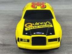 Alan Kulwicki #35 Quincy’s Steak House Ford Thunderbird Stock Car Bank, 1/24, 1995 Limited Edition, 1 Of 6000, Racing Collectables Action Platinum Series