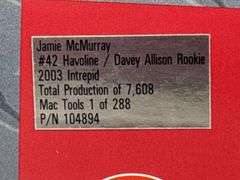 Jamie McMurray #42 Havoline/Davey Allison Rookie 2003 Intepid Stock Car, 1/24, Limited Edition, 1 Of 7608, Action