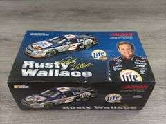 Rusty Wallace #2 Miller Lite/Harley Davidson 2001 Taurus Clear Window Bank, 1/24, Limited Edition, #690/2004, Action