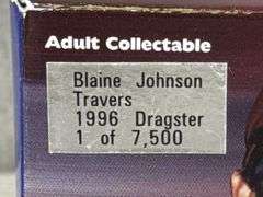 Blaine Johnson Travers 1996 Top Fuel Dragster, 1/24, Limited Edition, 1 Of 7500, Action