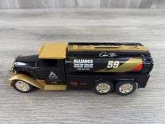 Dennis Setzer #59 Alliance Racing Team 1930 Diamond T Tanker Truck Bank, 1/34, 1994 Fan Club 2nd Annual Meeting, Ertl