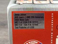 Jimmie Johnson #48 Lowe’s/HMS 20th Anniversary 2004 Monte Carlo Stock Car, 1/24, Limited Edition, 1 Of 4008, Action
