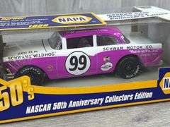 Curtis Turner #99 Schwam Motor Co. 1950’s Chevy Stock Car, 1/24, Limited Edition, 1 Of 6, NAPA, 50th NASCAR Anniversary, Action