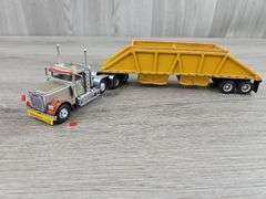 Custom Freightliner Semi w/ Double Hopper Trailer, 1/64
