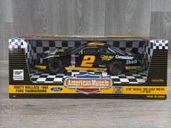 Rusty Wallace #2 Miller Genuine Draft 1995 Ford Thunderbird Stock Car, 1/18, #2646/5000, American Muscle, Ertl Collectibles