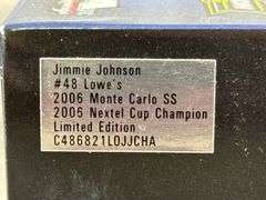 Jimmie Johnson #48 Lowe’s 2006 Monte Carlo SS Stock Car, 1/24, Limited Edition, 2006 NEXTEL Cup Champion, Action