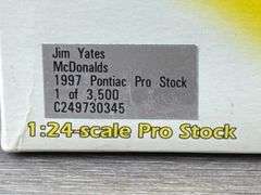 Jim Yates McDonald’s 1997 Pontiac Pro Stock, 1/24, Limited Edition, #166/3500, Action