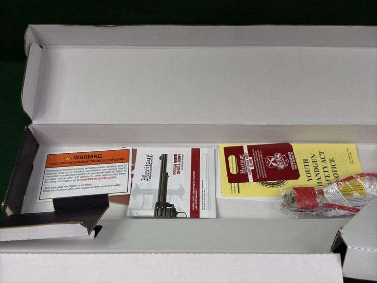 Heritage Manufacturing Inc. Rough Rider .22 Cal. Revolver, 6 Shot, 16” Barrel, NIB, Serial #1BH517494, Original Box & Paperwork Included