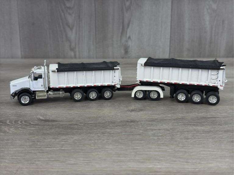 Kenworth Dump Truck W/Dump Trailer, 1/64, Custom