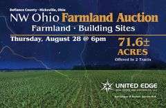 NW OHIO FARMLAND AUCTION - 71.6± acres